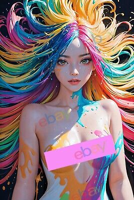 dana petras recommends nude girl rainbow hair pic