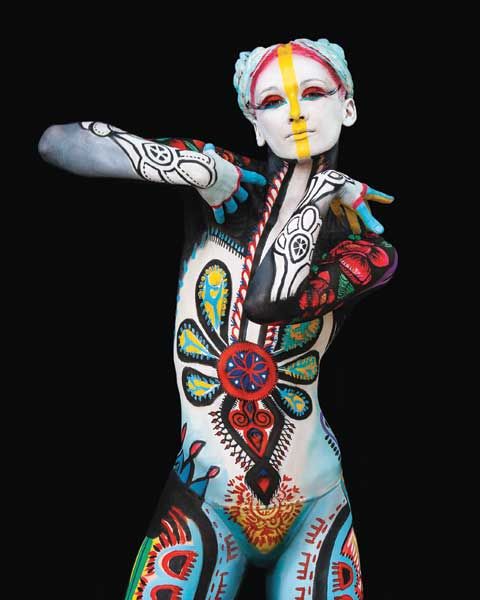 pictures of body painting