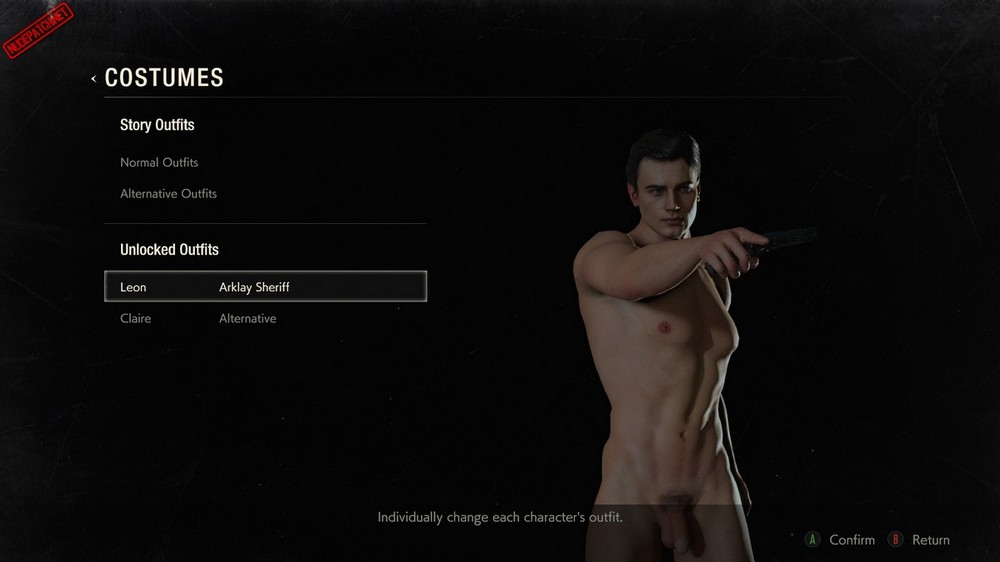 resident evil 2 naked