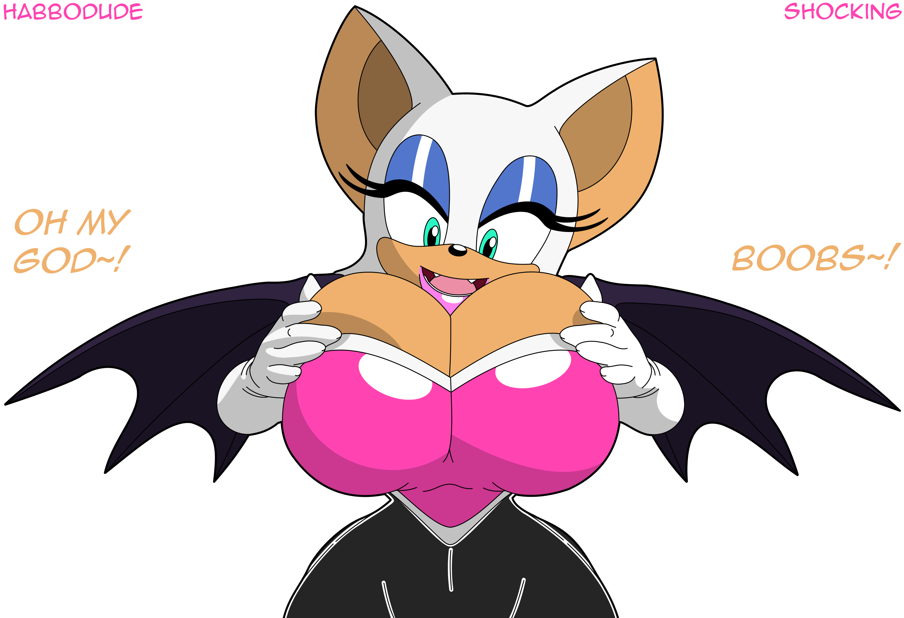 Best of Rouge the bat breasts