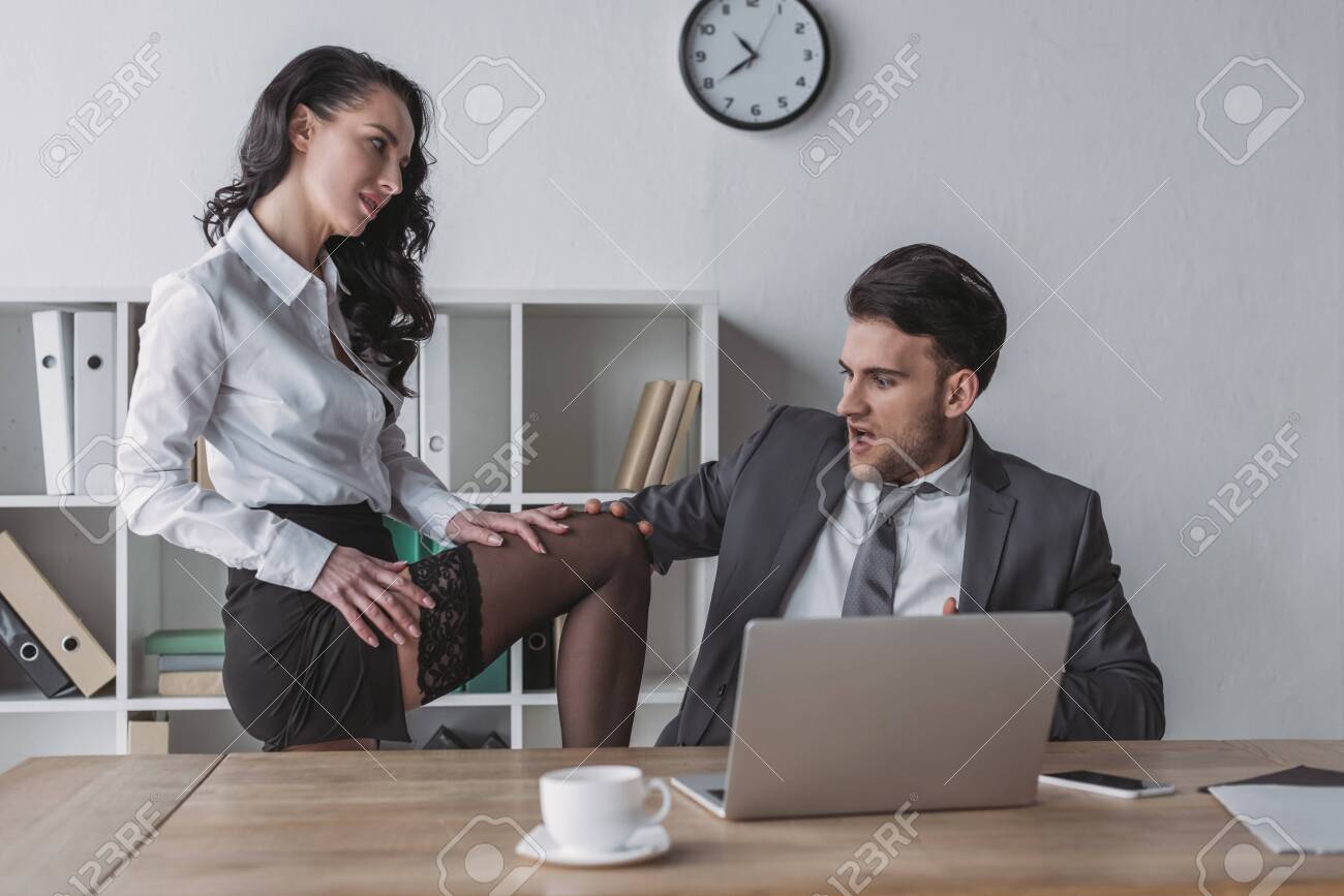 sexy secretary seduces boss