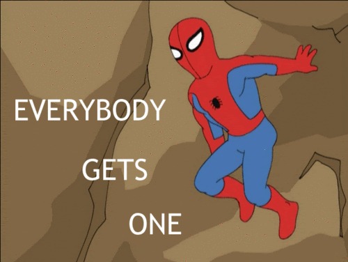 christy paulsen recommends Spiderman Everybody Gets One Gif