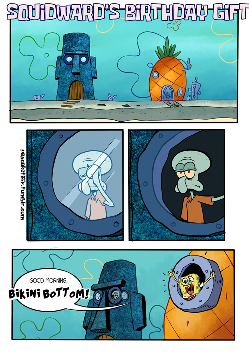 chris luers add spongebob x squidward comic photo