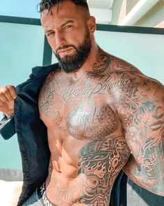 andy kiama share super hot inked guys photos