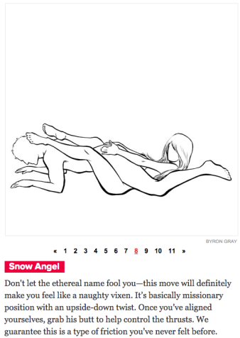 becky box recommends the snow angel position pic