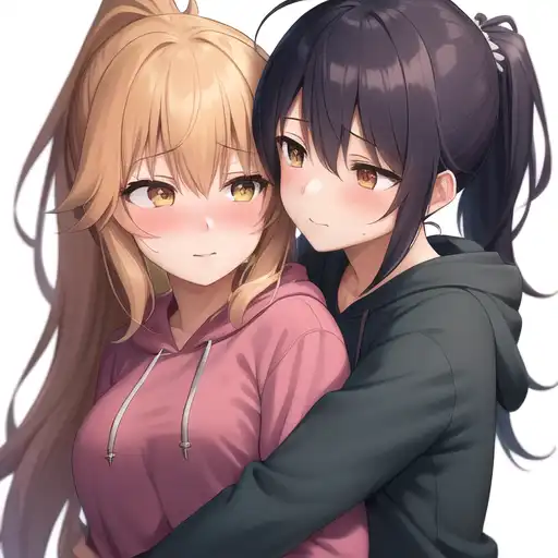 Two Anime Girls Hugging geile sexspiele