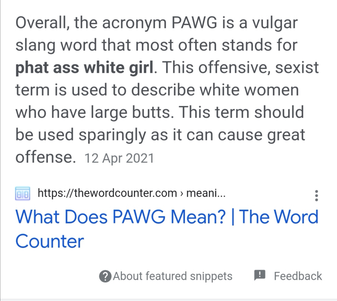 april amburgey recommends What Does Pawg Mean