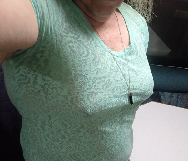 angela unger recommends wife in sheer blouse pic