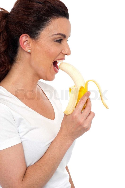 christian ken recommends woman eating banana picture pic