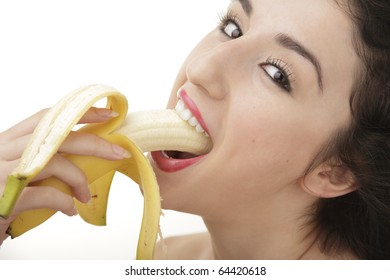 chip kyle share woman eating banana picture photos