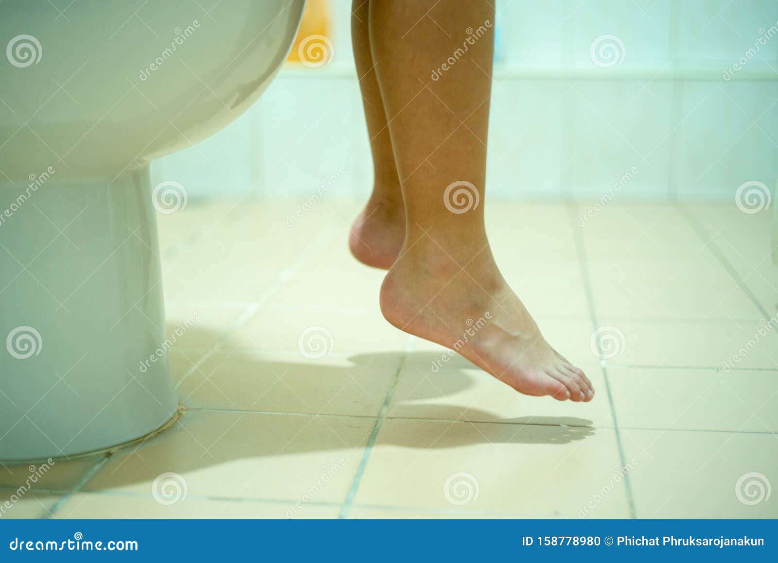 woman peeing close up