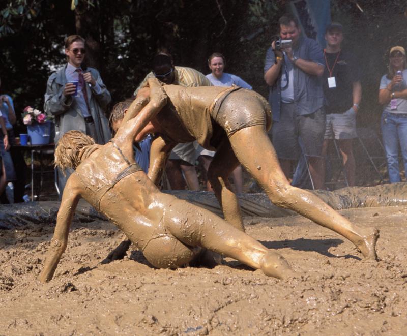 Best of Women mud wrestling naked